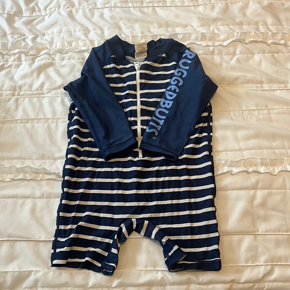 Ruggedbutts Striped Long Sleeve Rash Guard